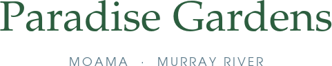 Paradise Gardens Moama Logo
